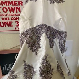 Custom made wedding dress.